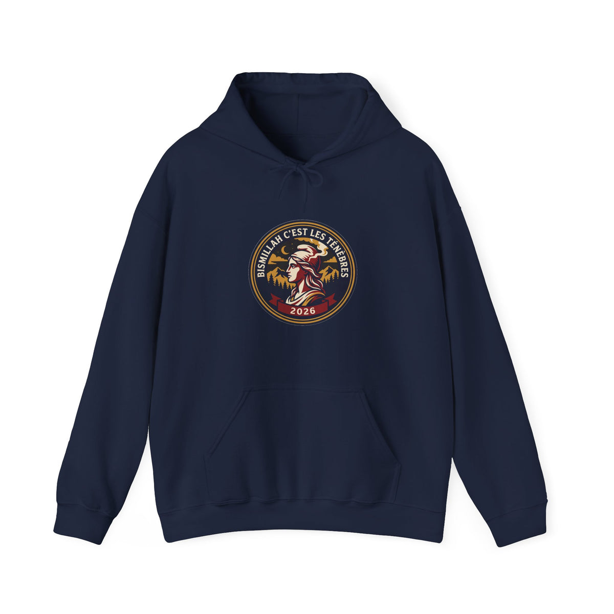 Hoodie « Bismillah c'est les ténèbres – Écusson Marianne 2026 »
