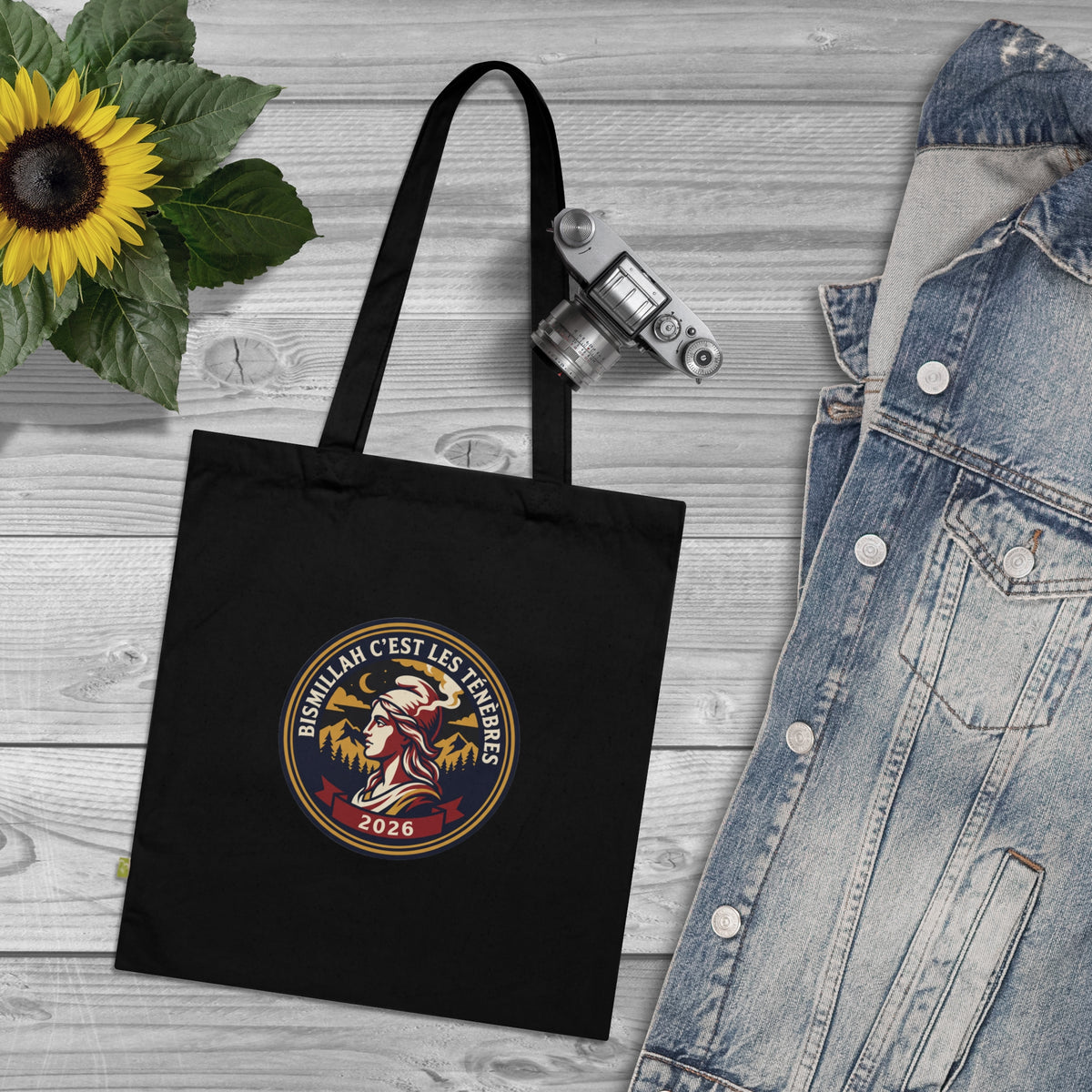 Tote bag « Bismillah c'est les ténèbres – Écusson Marianne 2026 »