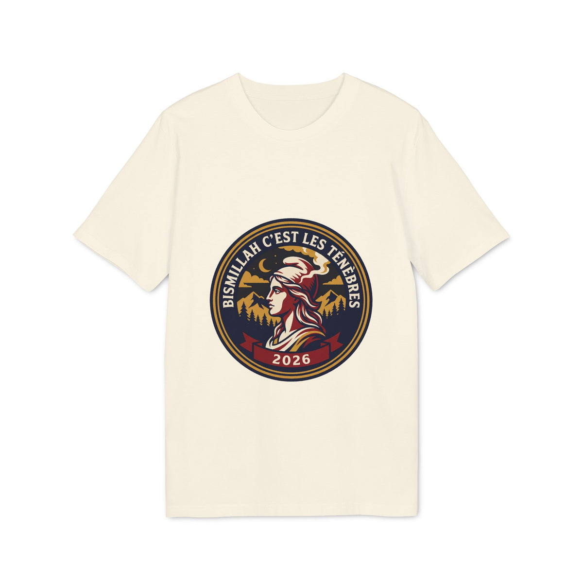 T-shirt « Bismillah c'est les ténèbres – Écusson Marianne 2026 »