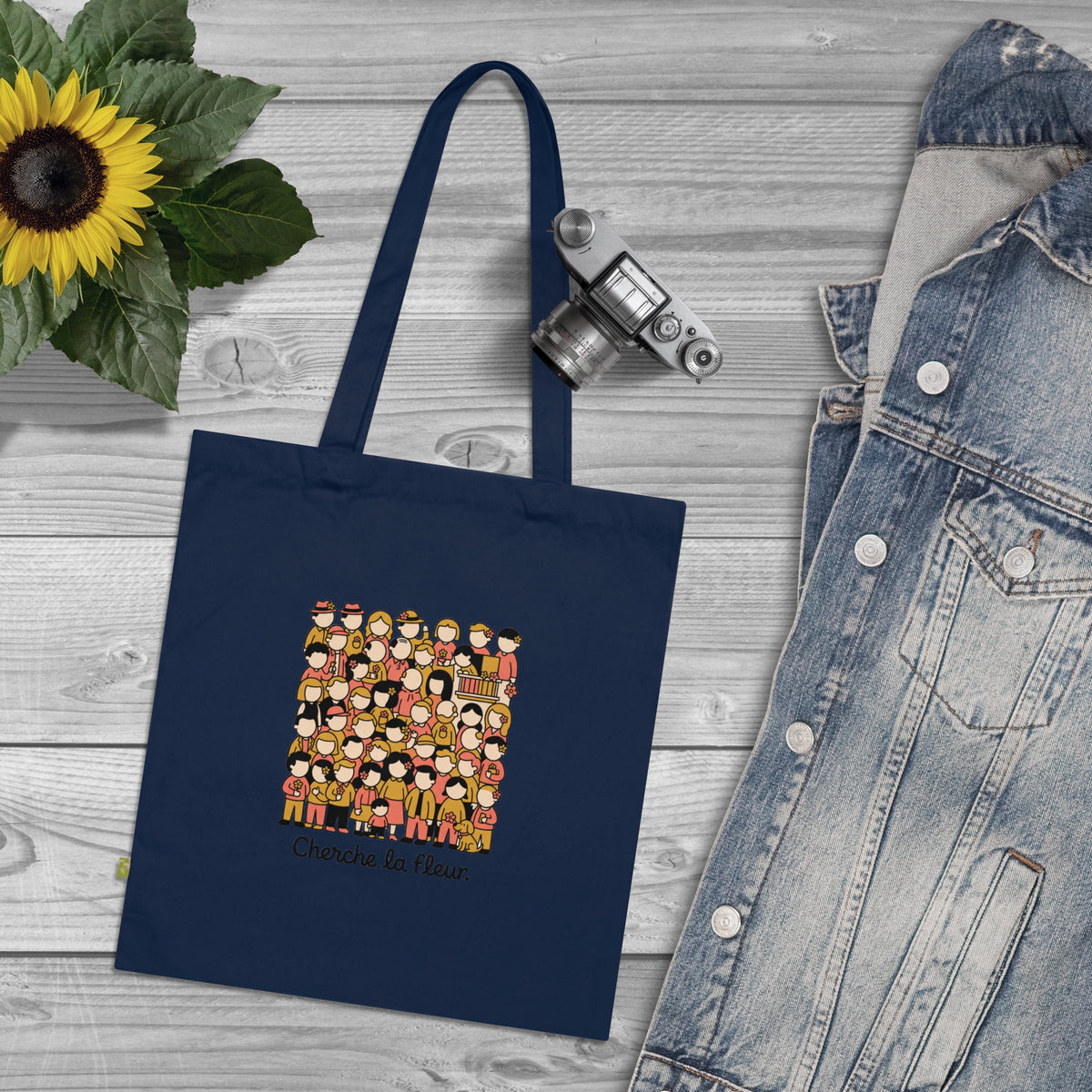 Tote bag « Cherche la fleur »