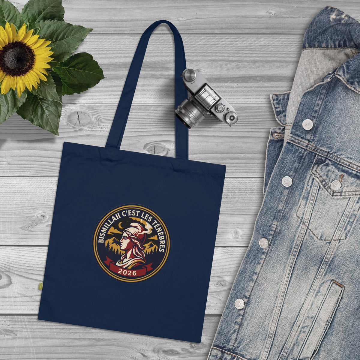 Tote bag « Bismillah c'est les ténèbres – Écusson Marianne 2026 »